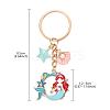 Brass & Alloy Enamel Keychain KEYC-YW00160-01-3