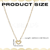 1Pc Brass Crystal Rhinestone Hollow Heart Pendant Necklaces for Women NJEW-LP0002-84-2