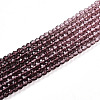 Transparent Gradient Color Glass Beads Strands GLAA-H021-01A-22-4