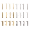 24Pcs 3 Size 304 Stainless Steel Stud Earring Findings STAS-LS0001-07-3