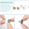 Flat Round 304 Stainless Steel Stud Earring Settings STAS-UN0060-72B-5