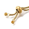 Adjustable 304 Stainless Steel Slider Bracelet/Bolo Bracelets Making STAS-I153-03G-04-3