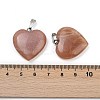 Natural Sunstone Pendants G-G956-B80-3