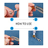 Electroplated 304 Stainless Steel Crimp Beads Covers STAS-UN0006-85-6