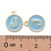 Golden Plated Alloy Enamel Charms ENAM-S118-04J-3
