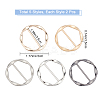 10Pcs 5 Colors Zinc Alloy Buckles FIND-GF0002-34B-2
