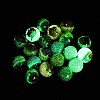 Luminous Transparent Resin Inner Flower Beads RESI-C070-09-3