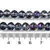 Transparent Electroplate Glass Beads Strands EGLA-N002-34C-C17-4