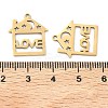 201 Stainless Steel Pendants STAS-F337-06G-3