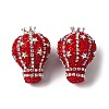 Crown Hot Air Balloon Acrylic Rhinestone Beads OACR-S048-03E-1