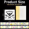 Bees Theme PET Plastic Hollow Out Drawing Painting Stencils Templates Sets DIY-WH0028-66-2