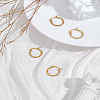 2Pairs 304 Stainless Steel Hoop Earrings EJEW-LP0012-17-3