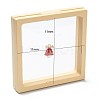 Square Transparent PE Thin Film Suspension Jewelry Display Box CON-D009-01C-01-4