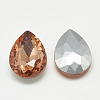 Pointed Back Glass Rhinestone Cabochons RGLA-T081-7x10mm-08-2