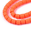 Handmade Polymer Clay Bead Strands CLAY-ZX006-01O-4
