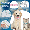 3Pcs 3 Colors Resin Imitation Pearl Beaded Pet Collar Necklaces NJEW-FG0001-20-3