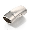 Tarnish Resistant 304 Stainless Steel Magnetic Clasps with Glue-in Ends LS-STAS-C020-07P-1