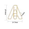 26 Pcs Alphabet Shape Iron Paperclips TOOL-SZ0001-04G-5