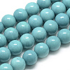 Synthetic Ocean White Jade Beads Strands G-S254-8mm-B02-2