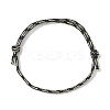 Adjustable Polyester & Spandex Cord Bracelets for Men Women BJEW-JB12092-01-2