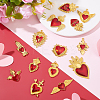 28Pcs 14 Styles DIY Heart Jewelry Making Findings Kits FIND-ME0001-88-5