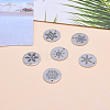 9 Pcs Christmas 304 Stainless Steel Pendants STAS-CJ0001-147-7