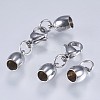 Tarnish Resistant 201 Stainless Steel Cord Ends STAS-F145-03P-9x6mm-2
