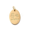 304 Stainless Steel Pendants STAS-B102-09D-G-1
