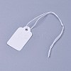 White Rectangle Jewelry Price Tags LS-X-TOOL-C003-02-2