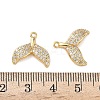 Brass Micro Pave Cubic Zirconia Charms KK-Z136-74G-01-3