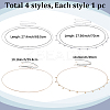 2 Sets 2 Colors Iron Waist Body Chain AJEW-GF0011-04-2
