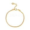 Brass European Style Bracelet Making MAK-YW0001-01G-1