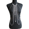 Alloy & Acrylic Rondelle Beads Tassel Sexy Body Chains for Bikini FS-WGE2D08-01-3