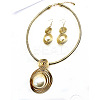 Round Alloy & Aluminum Wire & Imitation Pearl Jewelry Set FS-WG2DEC3-01-4