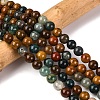 Natural Ocean Jasper Beads Strands G-F668-26-8mm-1