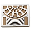 (Defective Closeout Sale: Damaged Corner) Wood Bead Design Board TOOL-XCP0001-85-1