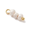 Natural Cultured Freshwater Pearl Potato Beaded Charms PALLOY-JF04642-01-4