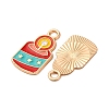 Christmas Alloy Enamel Pendants ENAM-K080-01D-G-2