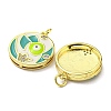 Real 18K Gold Plated Brass Pendants KK-L209-009G-02-2