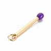 Brass Enamel Pendants KK-S362-032I-NR-2