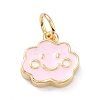 Real 18K Gold Plated Brass Charms KK-L206-007A-G-2