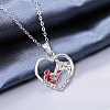 1Pc Alloy Heart Link Silder Bracelets SJEW-OC0001-01-5