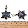 Natural Fluorite Pendants G-G147-08AS-01-3