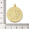 Rack Plating Brass with Cubic Zirconia Pendants KK-Z086-60G-3
