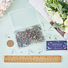 240Pcs 12 Color 304 Stainless Steel Earring Hooks STAS-SC0006-45-3