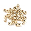 Rack Plating Brass Round Beads KK-A235-01G-01-1
