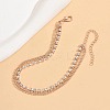 Iron Rhinestone Multi Layered Anklets for Women WG048A3-02-1