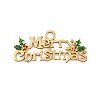 304 Stainless Steel Enamel Christmas Theme Charms STAS-G359-01G-01-1
