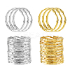 60Pcs 2 Colors Iron Split Key Rings KK-DC0004-15-1
