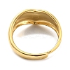 Adjustable 304 Stainless Steel Heart Ring for Women RJEW-C016-05G-3
